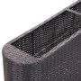 Black synthetic rattan flower bed 120x24x40 cm by vidaXL, Pots and planters - Ref: Foro24-46952, Price: 110,11 €, Discount: %