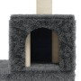 Rascador para gatos con postes de sisal gris oscuro 188 cm de vidaXL, Mobiliario para gatos - Ref: Foro24-171490, Precio: 115...