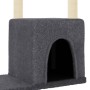 Rascador para gatos con postes de sisal gris oscuro 97,5 cm de vidaXL, Mobiliario para gatos - Ref: Foro24-172051, Precio: 40...