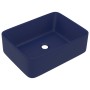 Lavabo de lujo de cerámica azul oscuro mate 41x30x12 cm de vidaXL, Lavabos - Ref: Foro24-147045, Precio: 65,17 €, Descuento: %