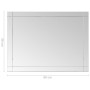 Glass wall mirror 60x50 cm by vidaXL, Mirrors - Ref: Foro24-249532, Price: 50,99 €, Discount: %