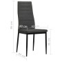 Dining chairs 6 units dark gray fabric by vidaXL, dining chairs - Ref: Foro24-275379, Price: 218,33 €, Discount: %