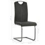 6 cantilever dining chairs in gray synthetic leather by vidaXL, dining chairs - Ref: Foro24-275462, Price: 391,30 €, Discount: %