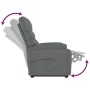 Sillón elevable de cuero sintético gris antracita de vidaXL, Sillones - Ref: Foro24-321279, Precio: 360,89 €, Descuento: %