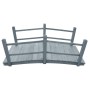 Puente de jardín madera maciza de abeto gris 140x60x56 cm de vidaXL, Puentes de jardín - Ref: Foro24-310040, Precio: 131,33 €...