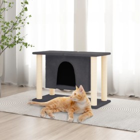 Katzenkratzbaum mit dunkelgrauen Sisalpfosten 50 cm von vidaXL, Katzenmöbel - Ref: Foro24-171659, Preis: 40,99 €, Rabatt: %