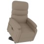 Sillón elevable cuero sintético color capuchino de vidaXL, Sillones - Ref: Foro24-321282, Precio: 459,99 €, Descuento: %