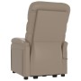 Sillón elevable cuero sintético color capuchino de vidaXL, Sillones - Ref: Foro24-321282, Precio: 459,69 €, Descuento: %