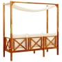 Garden bench with awning solid acacia wood by vidaXL, garden benches - Ref: Foro24-310320, Price: 248,99 €, Discount: %