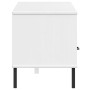 TV cabinet with metal legs OSLO solid white pine wood by vidaXL, TV Furniture - Ref: Foro24-351029, Price: 95,95 €, Discount: %