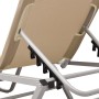 Cream aluminum and textilene sun lounger by vidaXL, Loungers - Ref: Foro24-310526, Price: 95,71 €, Discount: %