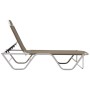 Taupe gray aluminum and textilene lounger by vidaXL, Loungers - Ref: Foro24-310527, Price: 95,71 €, Discount: %