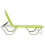 Green aluminum and textilene sun lounger by vidaXL, Loungers - Ref: Foro24-310528, Price: 83,99 €, Discount: %