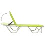 Green aluminum and textilene sun lounger by vidaXL, Loungers - Ref: Foro24-310528, Price: 83,99 €, Discount: %