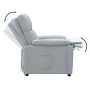 Sillón reclinable de tela gris claro de vidaXL, Sillones - Ref: Foro24-289662, Precio: 210,42 €, Descuento: %