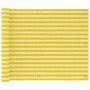 Yellow and white HDPE balcony awning 75x300 cm by vidaXL, Umbrellas - Ref: Foro24-310872, Price: 14,48 €, Discount: %