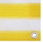 Yellow and white HDPE balcony awning 75x300 cm by vidaXL, Umbrellas - Ref: Foro24-310872, Price: 14,48 €, Discount: %