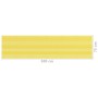 Yellow and white HDPE balcony awning 75x300 cm by vidaXL, Umbrellas - Ref: Foro24-310872, Price: 14,48 €, Discount: %