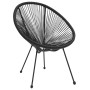 Moon Gartenstühle 2 Einheiten aus schwarzem Rattan von vidaXL, Gartenstühle - Ref: Foro24-312164, Preis: 140,17 €, Rabatt: %