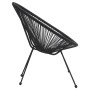 Moon Gartenstühle 2 Einheiten aus schwarzem Rattan von vidaXL, Gartenstühle - Ref: Foro24-312164, Preis: 140,17 €, Rabatt: %