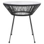 Mesa de comedor de jardín acero y vidrio negra Ø70x74 cm de vidaXL, Mesas de jardín - Ref: Foro24-312165, Precio: 95,54 €, De...