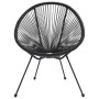 Garten-Essgruppe 3-teilig aus schwarzem PVC-Rattan von vidaXL, Gartensets - Ref: Foro24-312166, Preis: 203,99 €, Rabatt: %