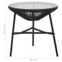 Garden dining set 3 pieces black PVC rattan by vidaXL, Garden sets - Ref: Foro24-312166, Price: 203,79 €, Discount: %