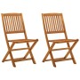 Folding garden chairs 2 pcs solid eucalyptus wood by vidaXL, Garden chairs - Ref: Foro24-312451, Price: 88,41 €, Discount: %