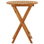 Folding solid eucalyptus wood garden table Ø60x75 cm by vidaXL, Garden tables - Ref: Foro24-312455, Price: 58,25 €, Discount: %