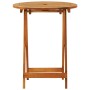 Folding solid eucalyptus wood garden table Ø60x75 cm by vidaXL, Garden tables - Ref: Foro24-312455, Price: 58,25 €, Discount: %