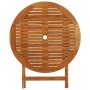 Mesa jardín plegable madera maciza de eucalipto Ø90x75 cm de vidaXL, Mesas de jardín - Ref: Foro24-312456, Precio: 107,98 €, ...