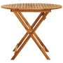 Folding garden table solid eucalyptus wood Ø90x75 cm by vidaXL, Garden tables - Ref: Foro24-312456, Price: 107,98 €, Discount: %