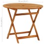 Folding garden table solid eucalyptus wood Ø90x75 cm by vidaXL, Garden tables - Ref: Foro24-312456, Price: 107,98 €, Discount: %