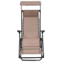 Folding chairs 2 units gray taupe textilene by vidaXL, Loungers - Ref: Foro24-312473, Price: 170,99 €, Discount: %