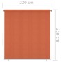 Außenrollo 220x230 cm orange von vidaXL, Jalousien und Jalousien - Ref: Foro24-312934, Preis: 52,61 €, Rabatt: %