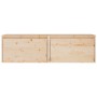 Wall cabinets 2 pcs solid pine wood 60x30x35 cm by vidaXL, Shelves and shelves - Ref: Foro24-813446, Price: 77,32 €, Discount: %