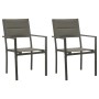 Garden chairs 2 units steel and gray and anthracite textilene by vidaXL, Garden chairs - Ref: Foro24-313079, Price: 84,34 €, ...