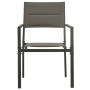 Garden chairs 2 units steel and gray and anthracite textilene by vidaXL, Garden chairs - Ref: Foro24-313079, Price: 84,34 €, ...