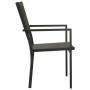 Garden chairs 2 units steel and gray and anthracite textilene by vidaXL, Garden chairs - Ref: Foro24-313079, Price: 84,34 €, ...