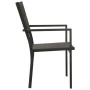 Garden chairs 4 units steel and gray and anthracite textilene by vidaXL, Garden chairs - Ref: Foro24-313080, Price: 197,75 €,...