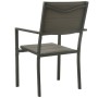 Garden chairs 4 units steel and gray and anthracite textilene by vidaXL, Garden chairs - Ref: Foro24-313080, Price: 197,75 €,...