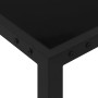 Black steel and glass garden table 130x130x72 cm by vidaXL, Garden tables - Ref: Foro24-313099, Price: 185,99 €, Discount: %