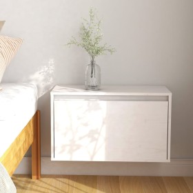 Solid white pine wood wall cabinet 60x30x35 cm by vidaXL, Shelves and shelves - Ref: Foro24-813447, Price: 48,61 €, Discount: %