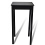 Black MDF high bar table 55x55x107 cm by vidaXL, Kitchen and dining tables - Ref: Foro24-240379, Price: 91,99 €, Discount: %