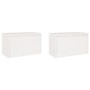 Wall cabinets 2 pcs solid white pine wood 60x30x35 cm by vidaXL, Shelves and shelves - Ref: Foro24-813448, Price: 76,70 €, Di...