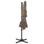 4-tier umbrella with taupe gray aluminum pole 250x250 cm by vidaXL, Umbrellas - Ref: Foro24-313823, Price: 193,33 €, Discount: %