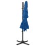 4-tier parasol with blue aluminum pole 250x250 cm by vidaXL, Umbrellas - Ref: Foro24-313827, Price: 193,33 €, Discount: %