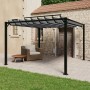 Gazebo with anthracite fabric and aluminum slatted roof 3x3 m by vidaXL, Tents and gazebos - Ref: Foro24-313926, Price: 653,0...