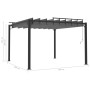 Gazebo with anthracite fabric and aluminum slatted roof 3x3 m by vidaXL, Tents and gazebos - Ref: Foro24-313926, Price: 653,0...