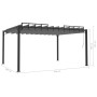 Gazebo with cream fabric and aluminum slatted roof 3x4 m by vidaXL, Tents and gazebos - Ref: Foro24-313929, Price: 1,00 €, Di...